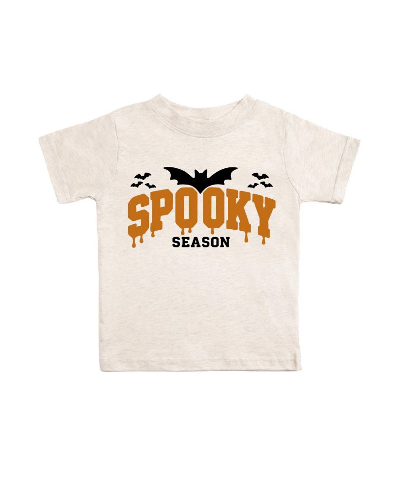Little Boys Spooky Season Halloween Short Sleeve T-Shirt
