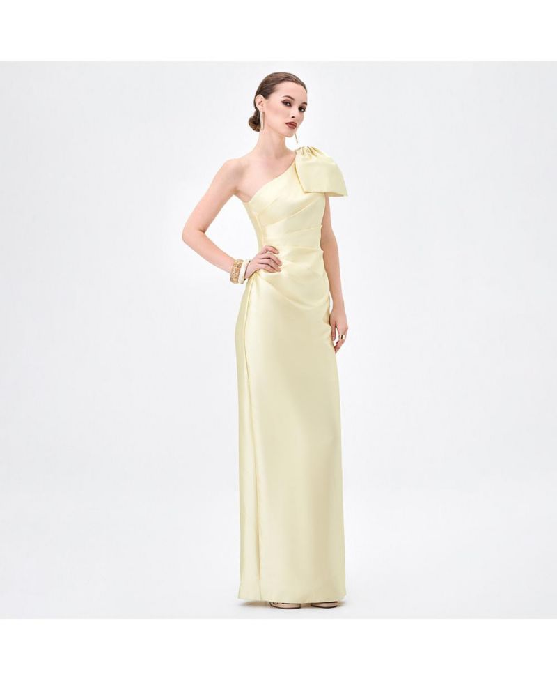 Women's Aramy One Shoulder Bow Gown