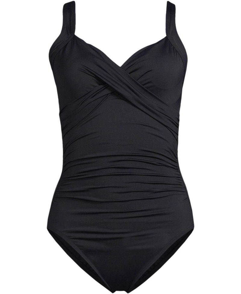 Plus Size Sweetheart Underwire Wrap One Piece Swimsuit