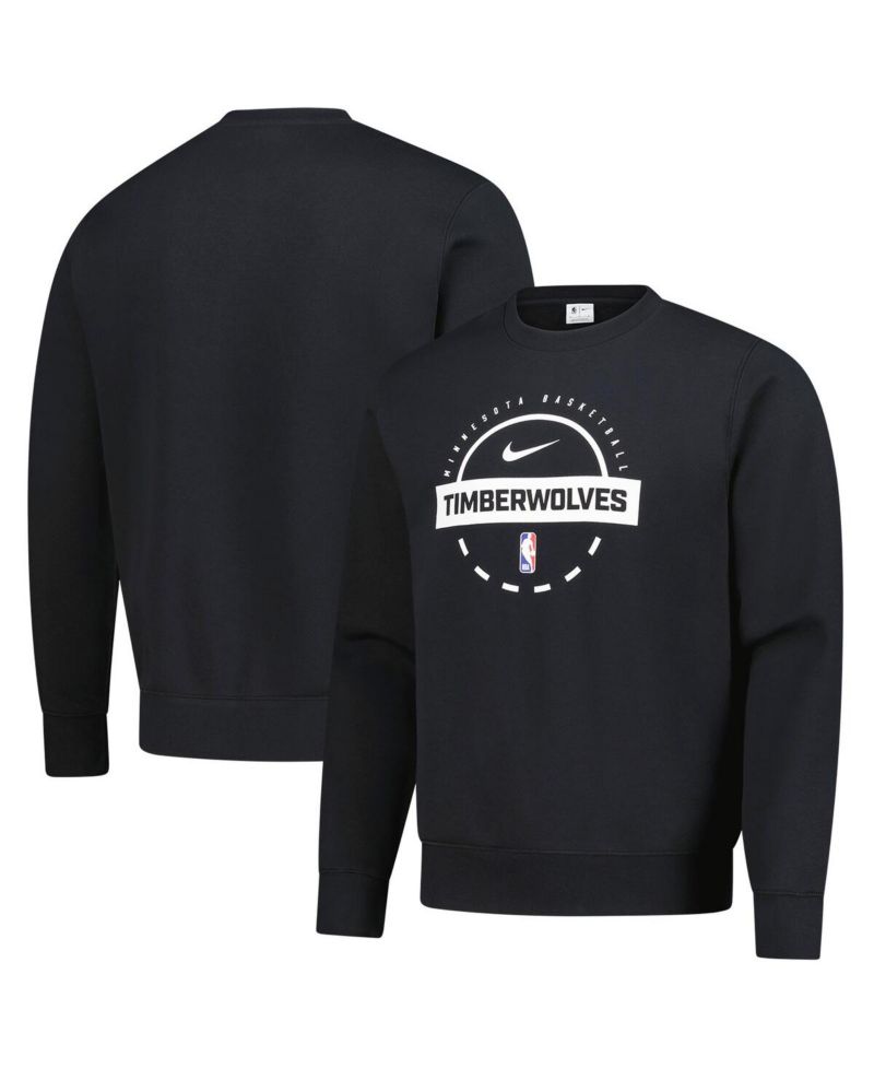 Men's Black Minnesota Timberwolves 2025/26 Authentic Practice Club Sweatshirt