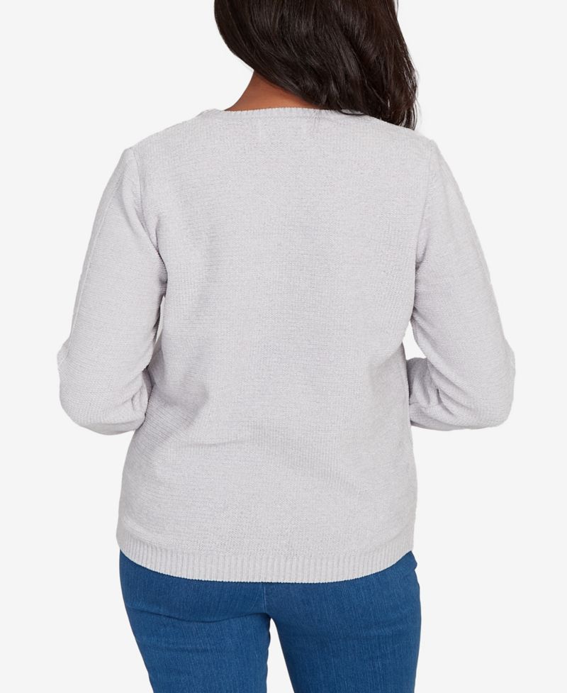 Women's Classic Cable Chenille Pullover Sweater