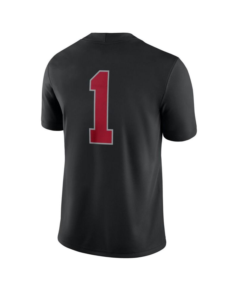 Men's 1 Black Stanford Cardinal Alternate Game Jersey