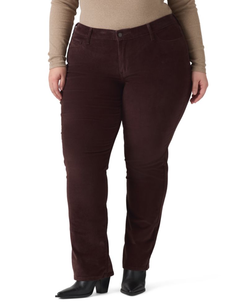 Trendy Plus Size Classic Straight Leg Jeans