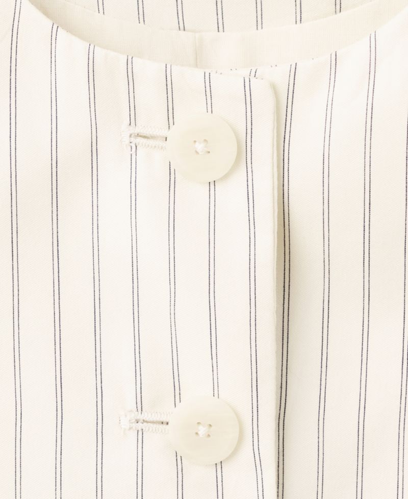 Women's Pinstripe Open-Back Vest
