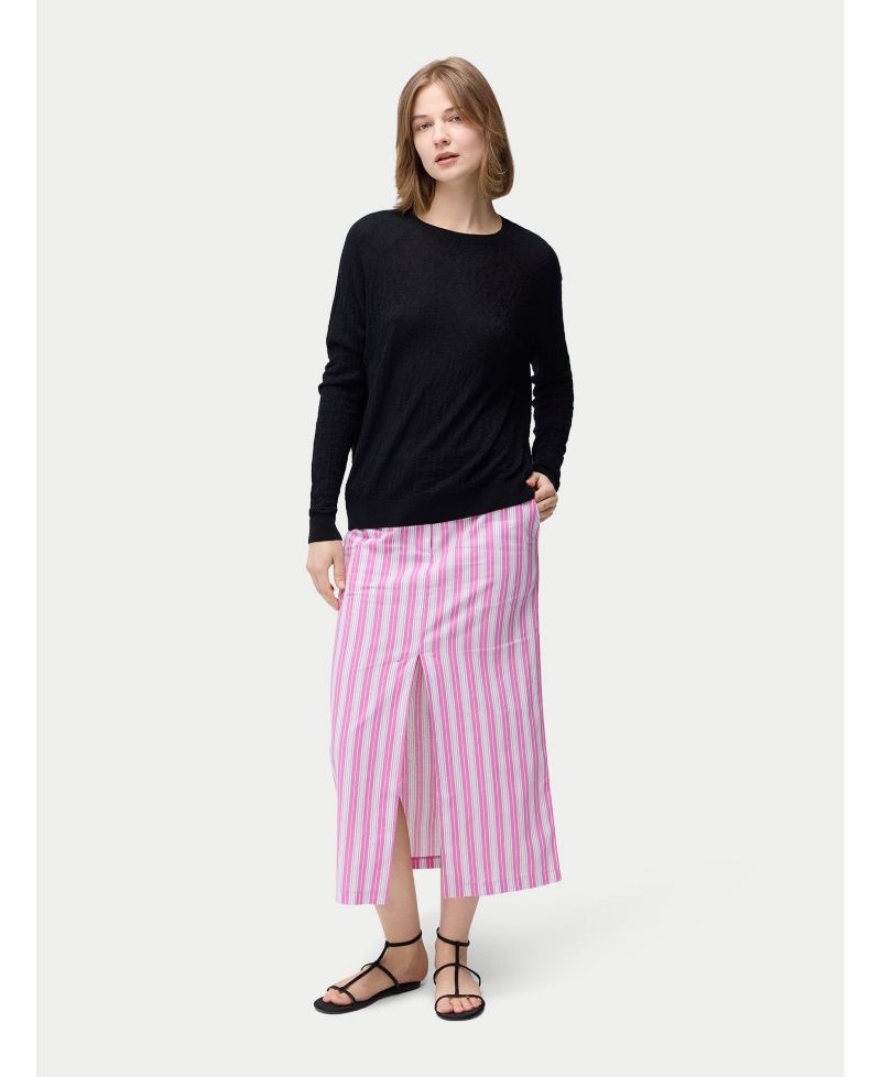 Women's Silk Cashmere Textured Sweater