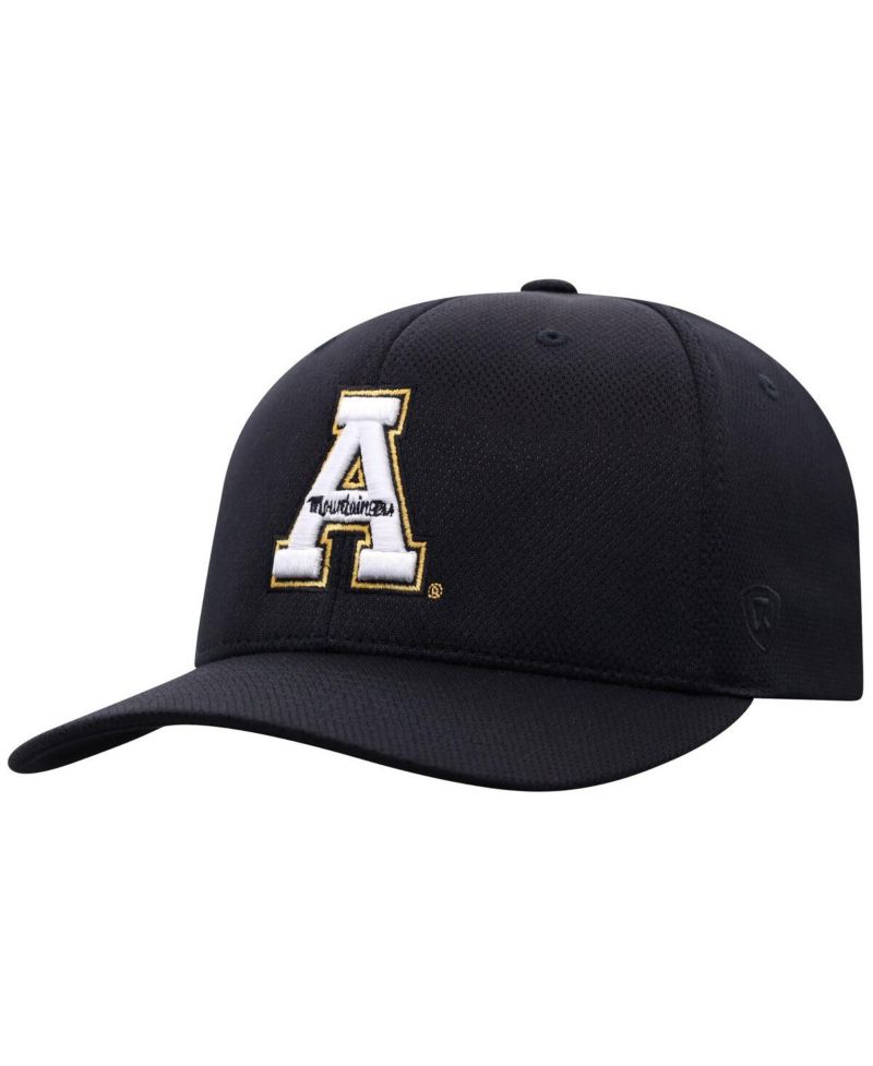 Men's Black Appalachian State Mountaineers Reflex Flex Hat
