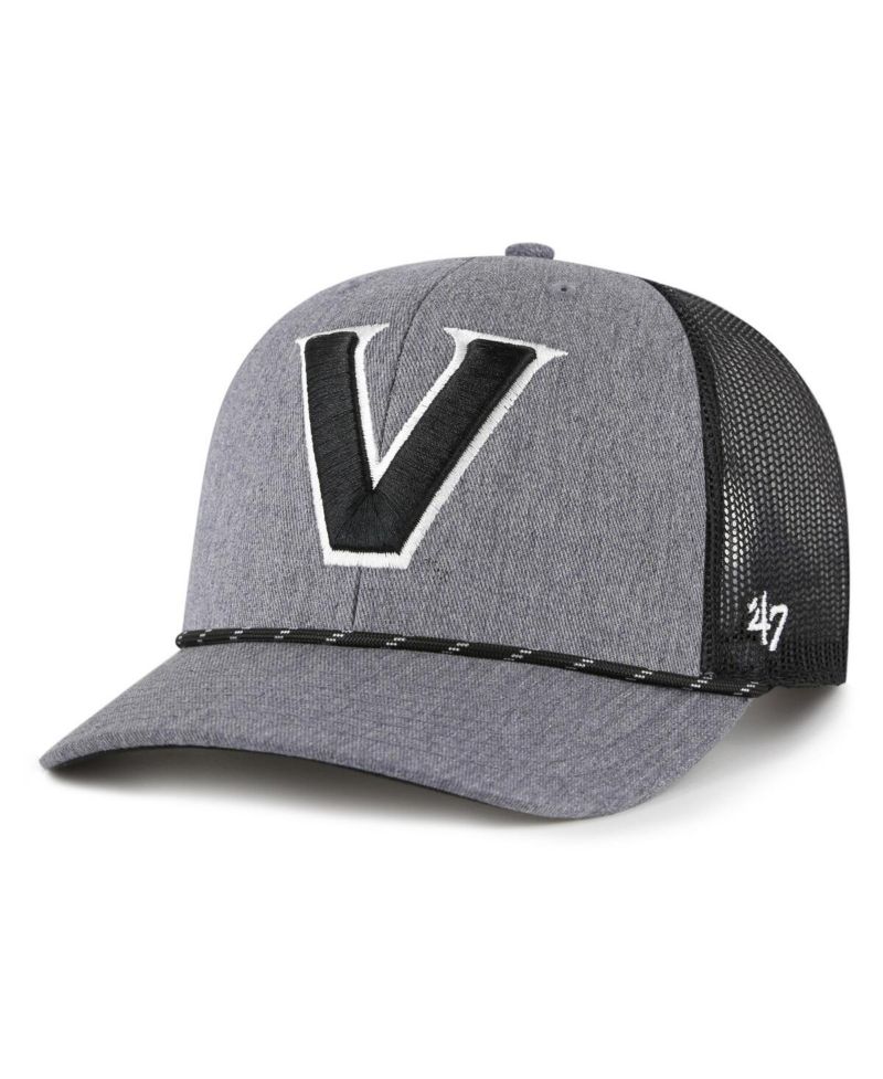 Men's Gray Vanderbilt Commodores Carbon Rope Adjustable Hat