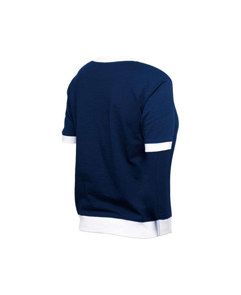 Women's Navy Atlanta Braves Game Day Rhinestone V-Neck T-Shirt