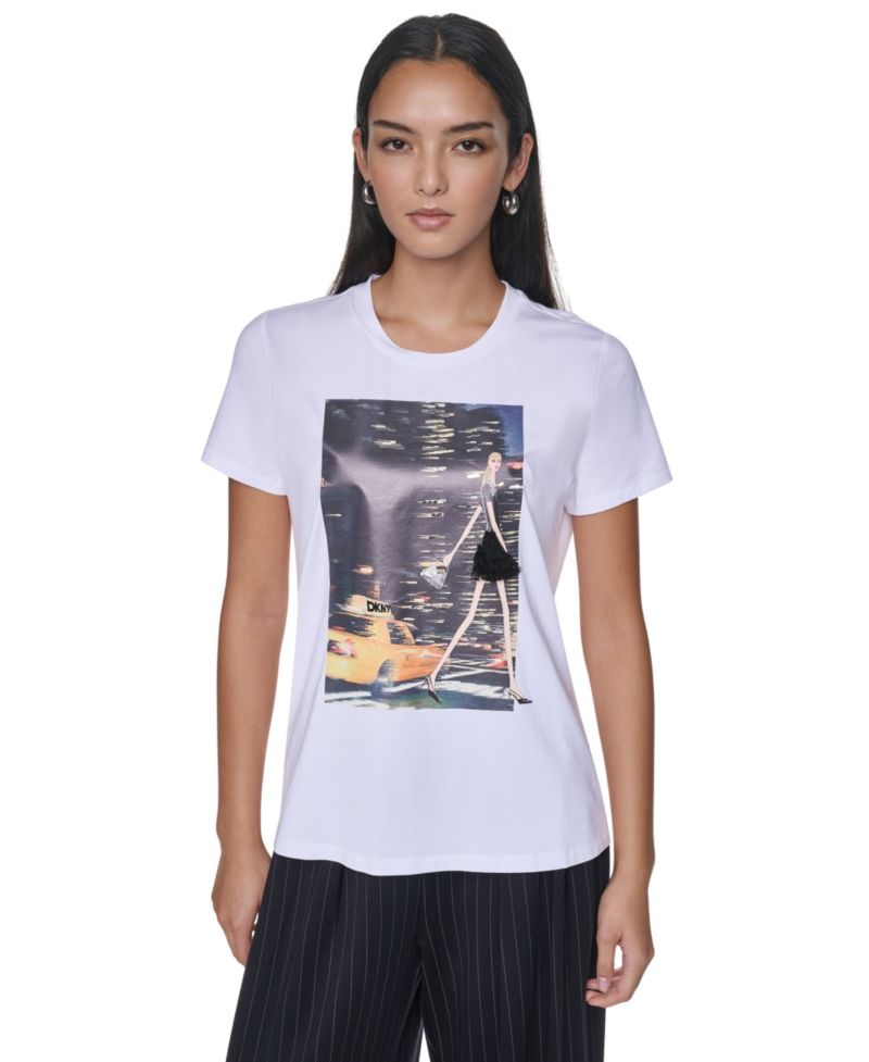 Women's NYC Nights Short-Sleeve Crewneck T-Shirt