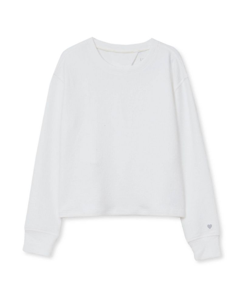 Girls Long Sleeve Twist Back Active Top