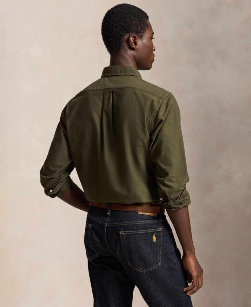 Men's Custom Fit Garment-Dyed Oxford Shirt