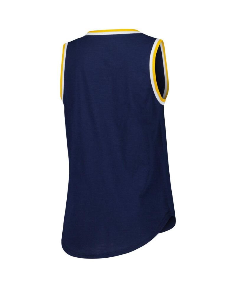 Women's Navy Nashville Predators Strategy Tank Top