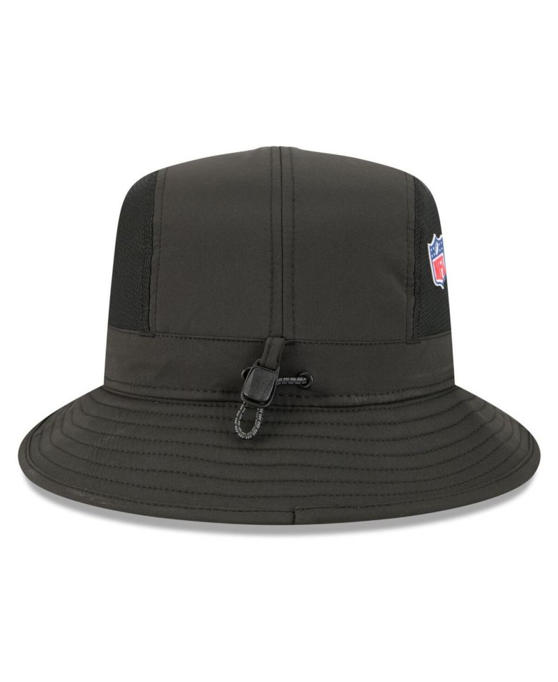 Men's Black Cincinnati Bengals 2025 Sideline Bucket Hat