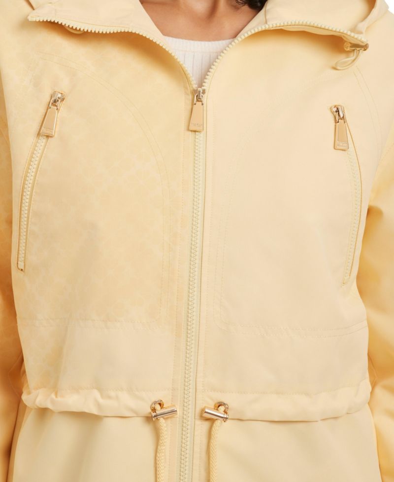 Women's Magic Print Cropped Anorak With Attached Hood