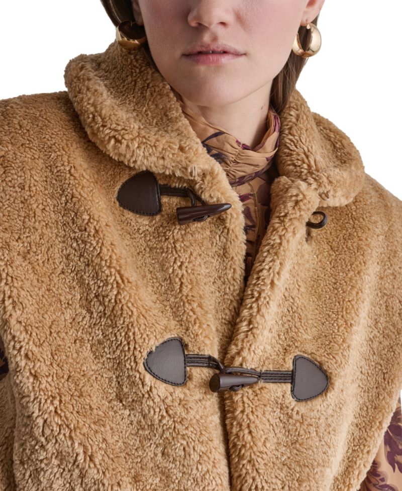 Women's Faux Fur Toggle Vest
