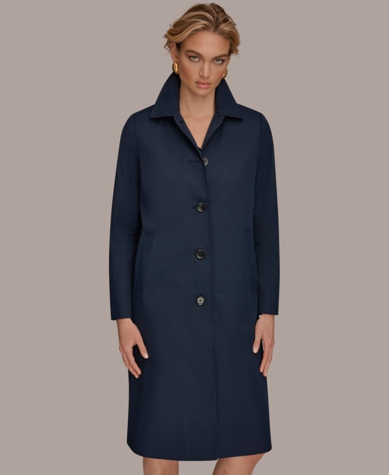 Women's Balmacaan Shirt Collar Coat