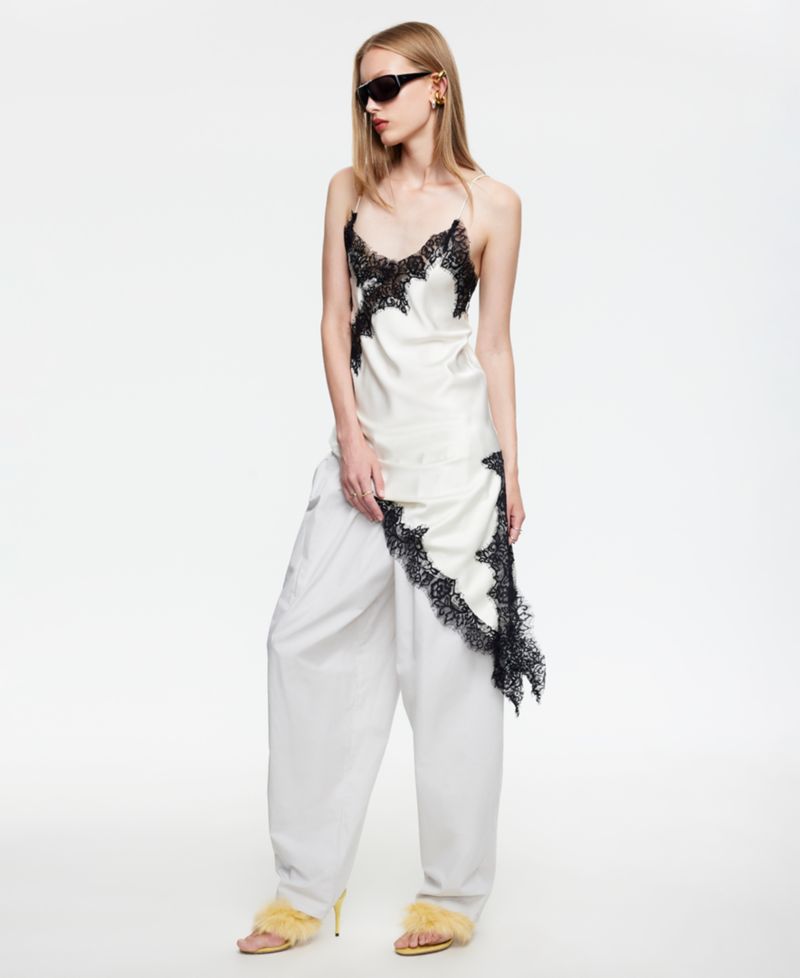 Women's Emerging Sleeveless Asymmetric Midi Dress
