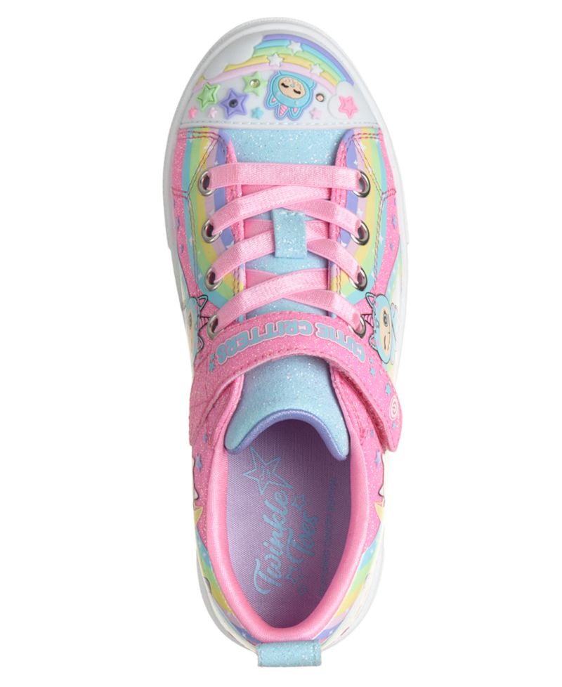 Little Girls Twinkle Sparks Light-Up Rainbow Critters Sneakers from Finish Line