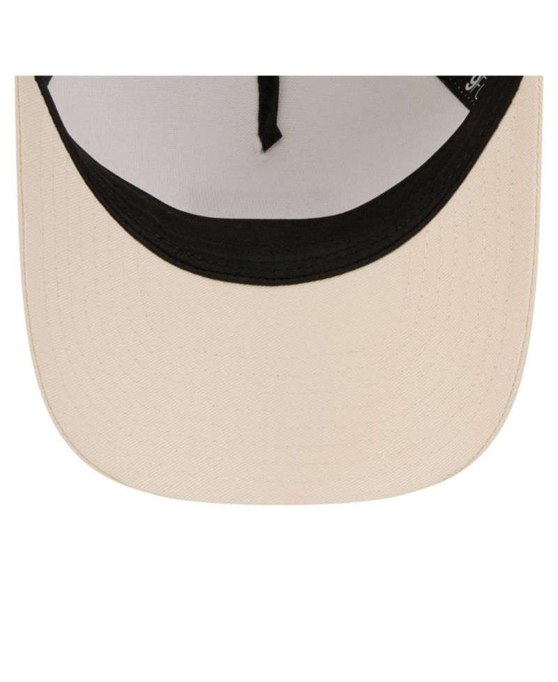 Women's Light Beige Washington Nationals Tonal Patch 9FORTY M-Crown A-Frame Trucker Adjustable Hat
