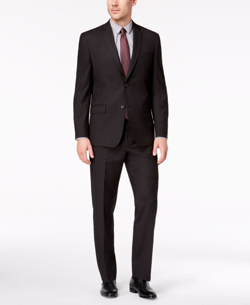 by Andrew Marc Men's Slim Fit 2-Piece Suit