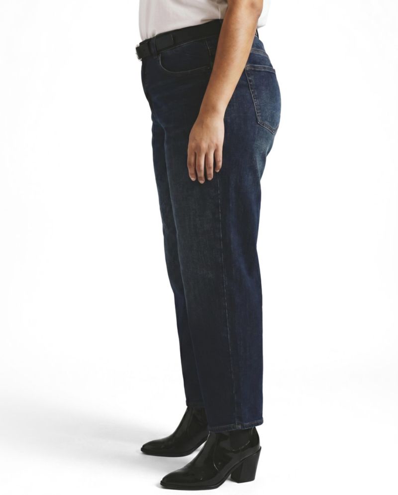 Women's Plus Size Lou High Rise Barrel Leg Jeans