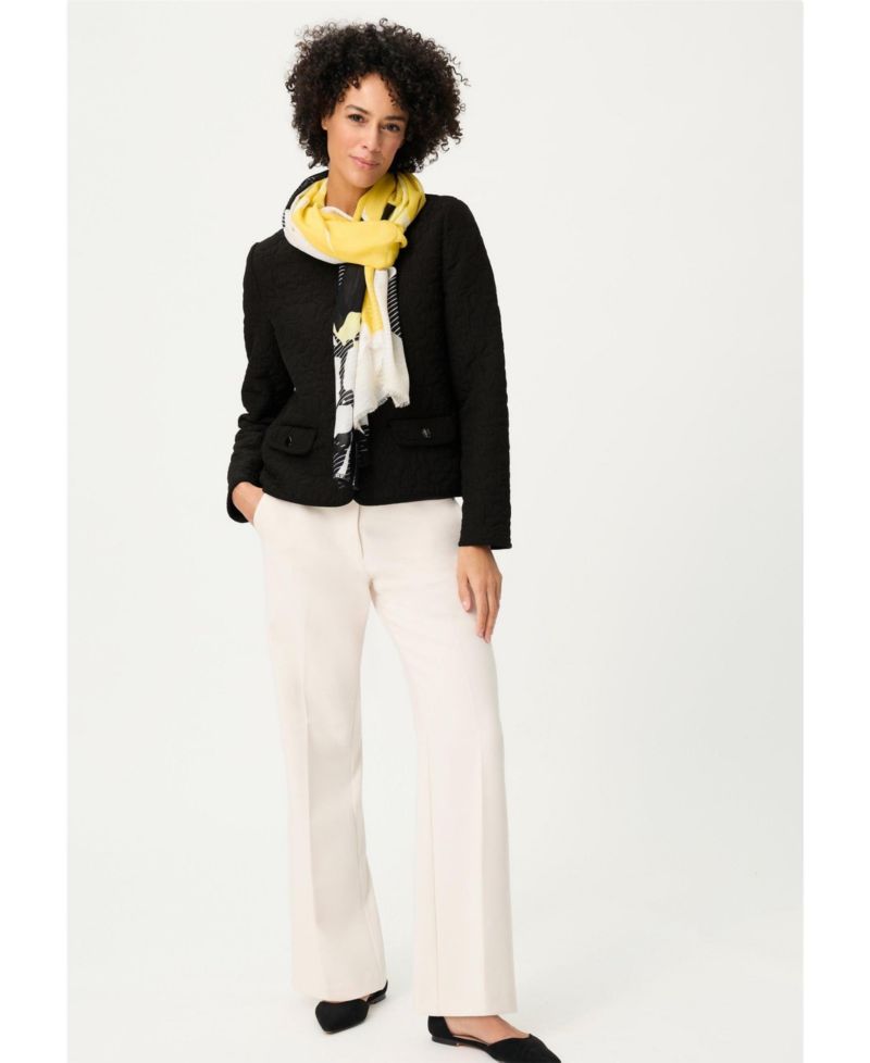 Women's Collarless Quilted Jacket