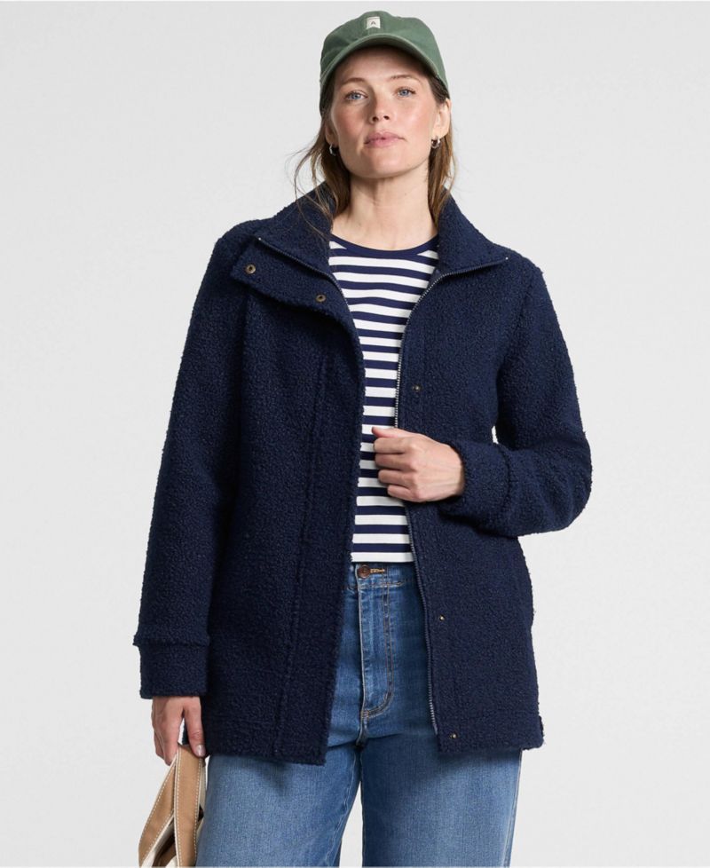Women's Tall Boucle Fleece Coat