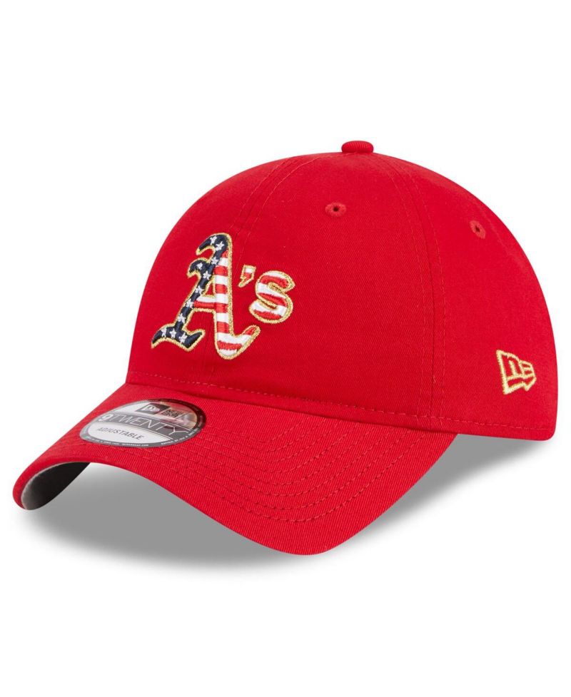Women's Red Oakland Athletics 2023 Fourth of July 9TWENTY Adjustable Hat