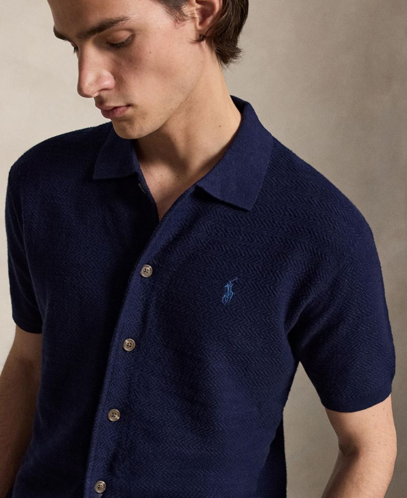 Men's Cotton-Linen Cardigan Shirt