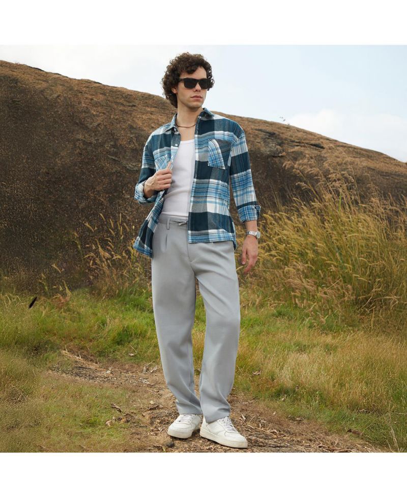 Men's Cloud Grey Tailored Trousers