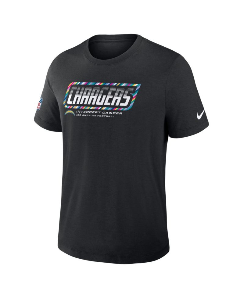 Men's Black Los Angeles Chargers 2026 NFL Cruical Catch Sideline Dri-Fit T-Shirt