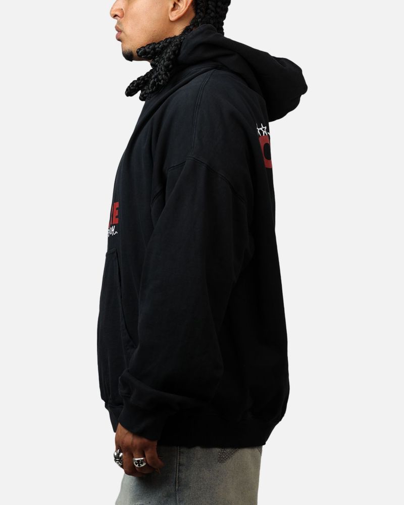 Men's Handdrawn Hoodie Sweatshirt - Black 2XL