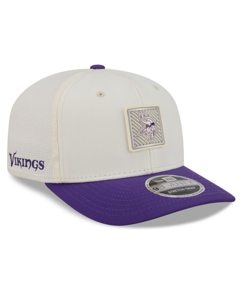 Men's Cream/Purple Minnesota Vikings 2026 NFL Training Camp 9SEVENTY Adjustable Hat