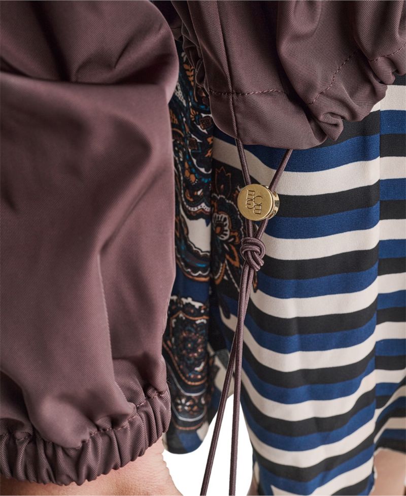 Women's Hooded Zip-Front Mock-Neck Jacket
