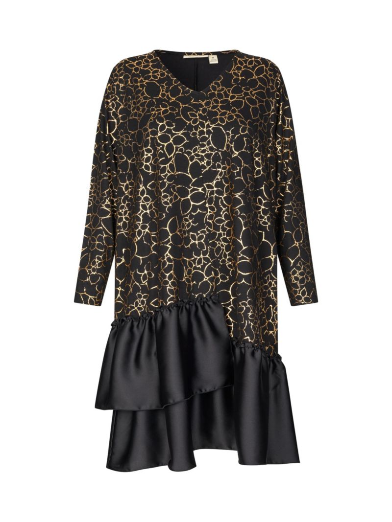 Women's MaNylindra Metallic Floral Print Dress