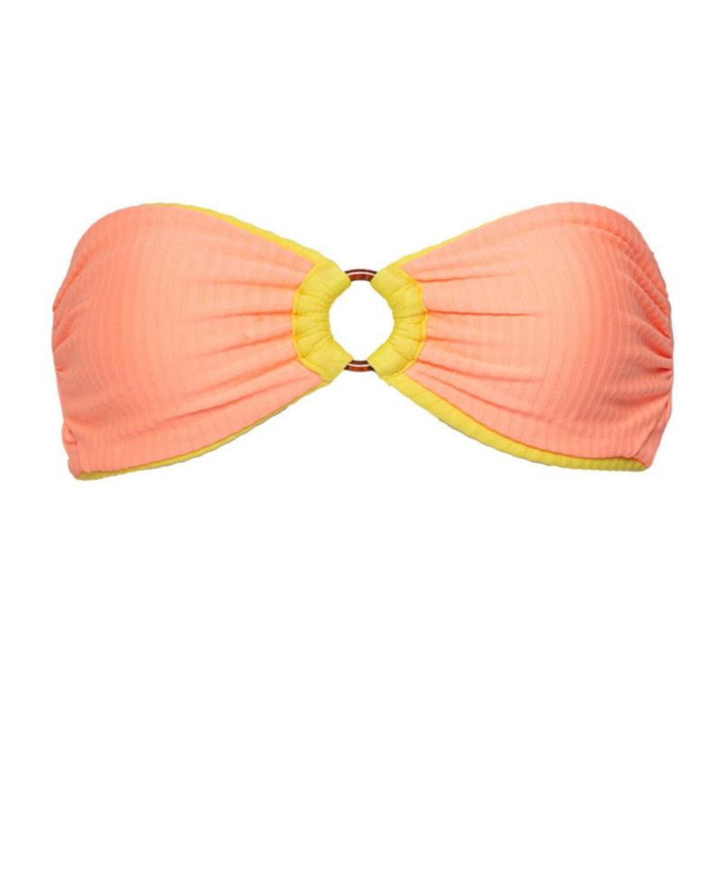 Women's Lemon Margarita Jill Reversible Bandeau Bikini Top