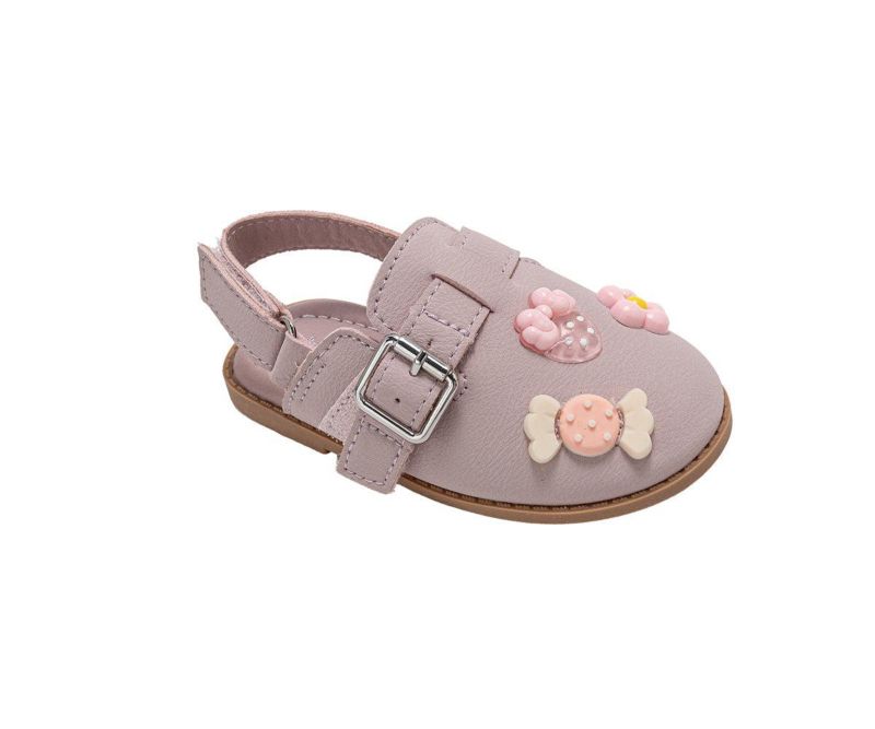 Little Girls Girl's Fashion Mule Sandals - Dressy Shoes with Playful Charm Details