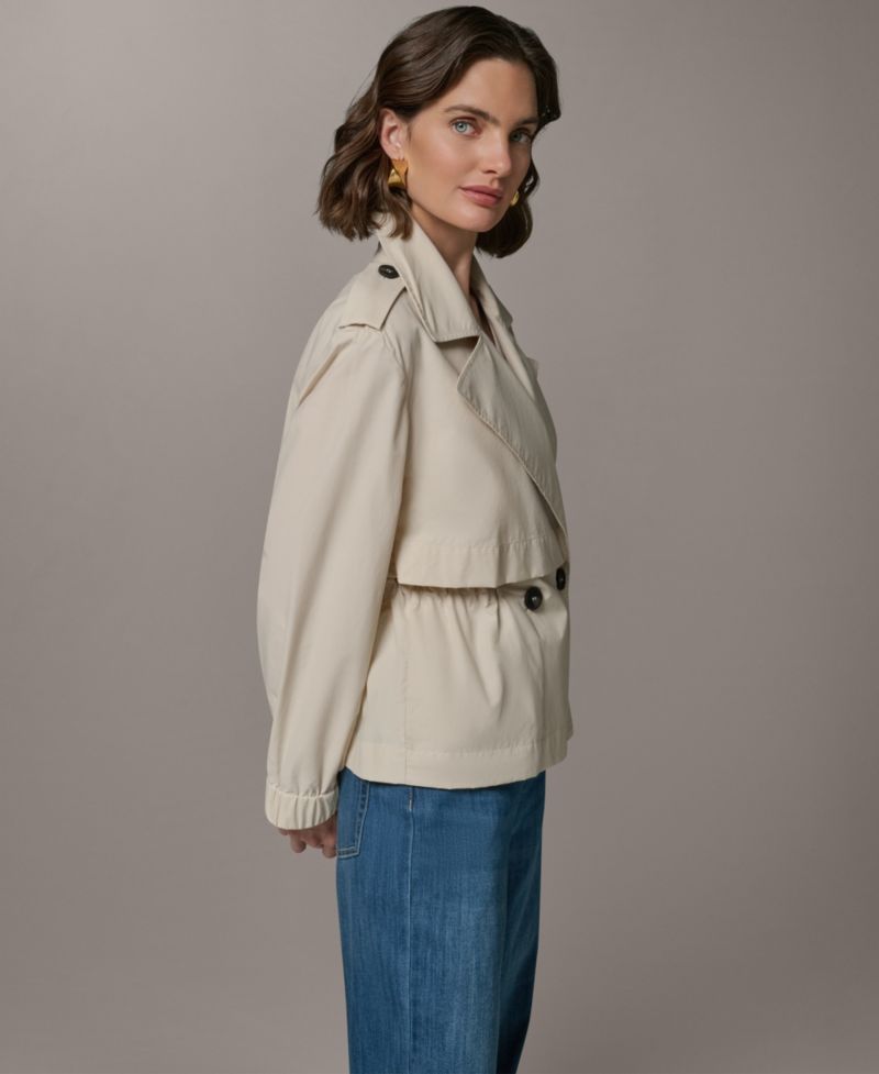 Women's Double-Breasted Flanged Jacket