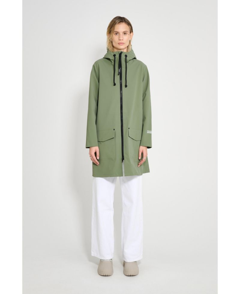 Women's Mosebacke Patch Matte Raincoat