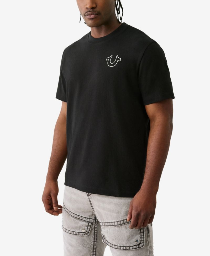 Men's Short Sleeve Vintage Puff Buddha T-Shirt