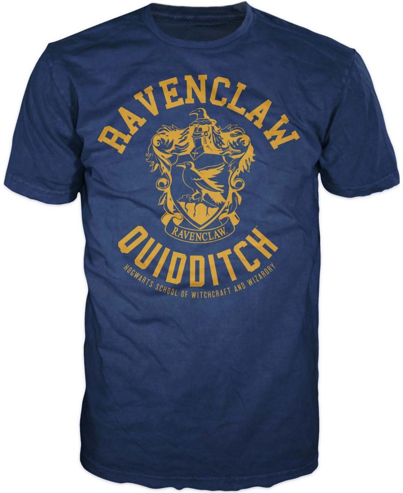 Men's Ravenclaw House Crest Quidditch Navy Graphic Tee Shirt- 3XL