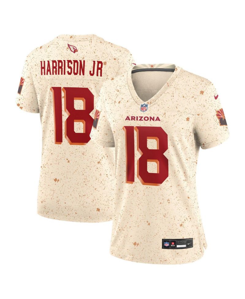 Women's Marvin Harrison Jr. Natural Arizona Cardinals 2025 Rivalries Collection Game Jersey