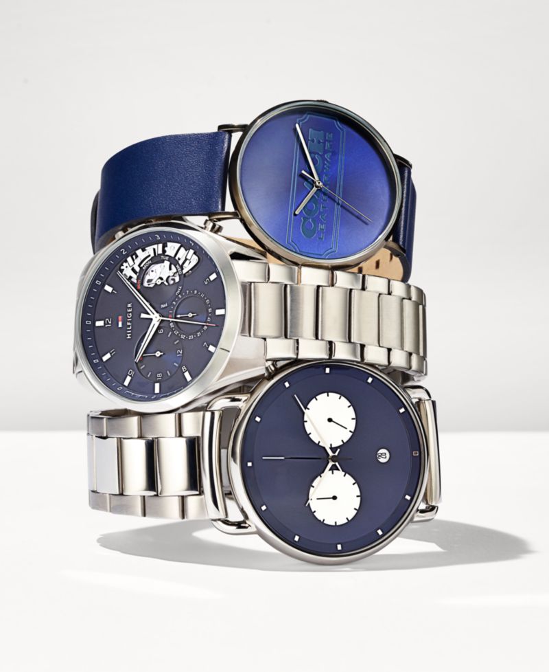 Men's Chronograph Stainless Steel Bracelet Watch 44mm