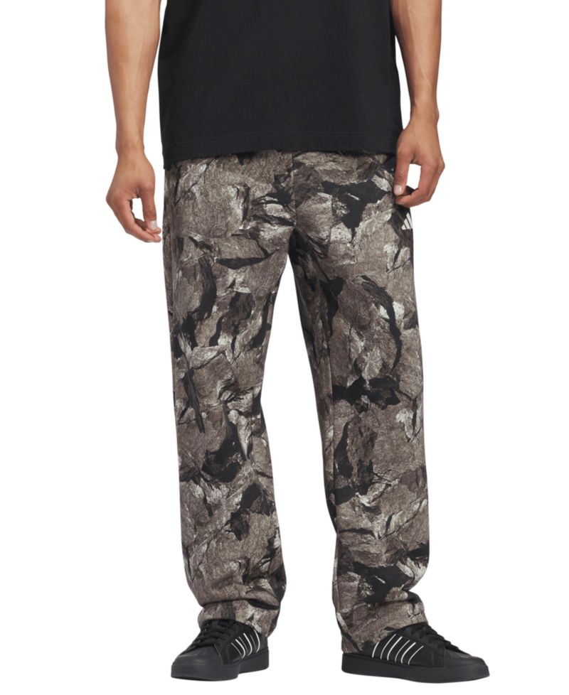 Men's Rock Camo Fleece Open Hem Pants