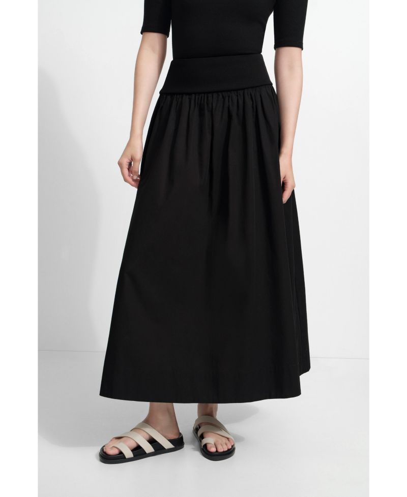 Women's Throop Flowy Cotton Maxi Skirt with Pockets