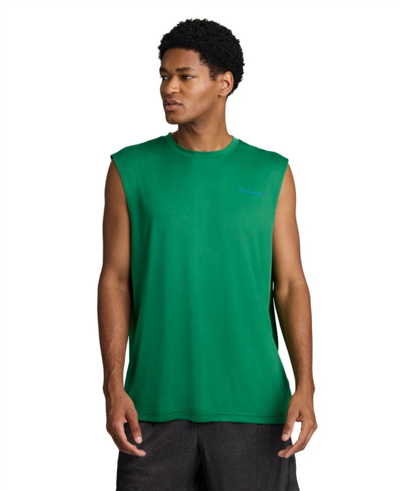 Men's Script Sport Muscle Crewneck Tank Top