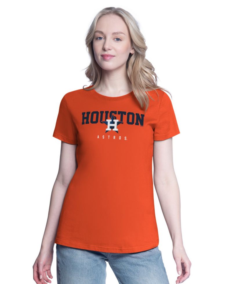 Women's Navy/Orange Houston Astros Two T-Shirt Combo Pack
