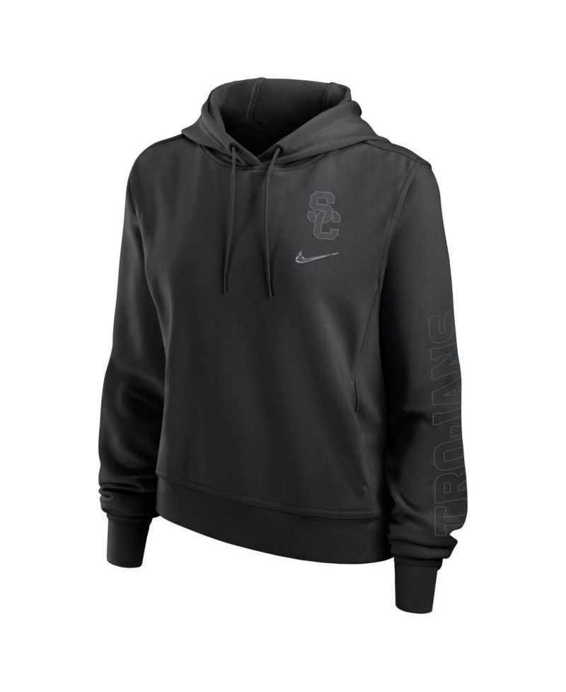 Women's Black USC Trojans One Pullover Hoodie