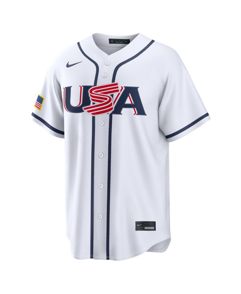 Men's Cal Raleigh White USA Baseball 2026 World Baseball Classic Home Stadium Jersey
