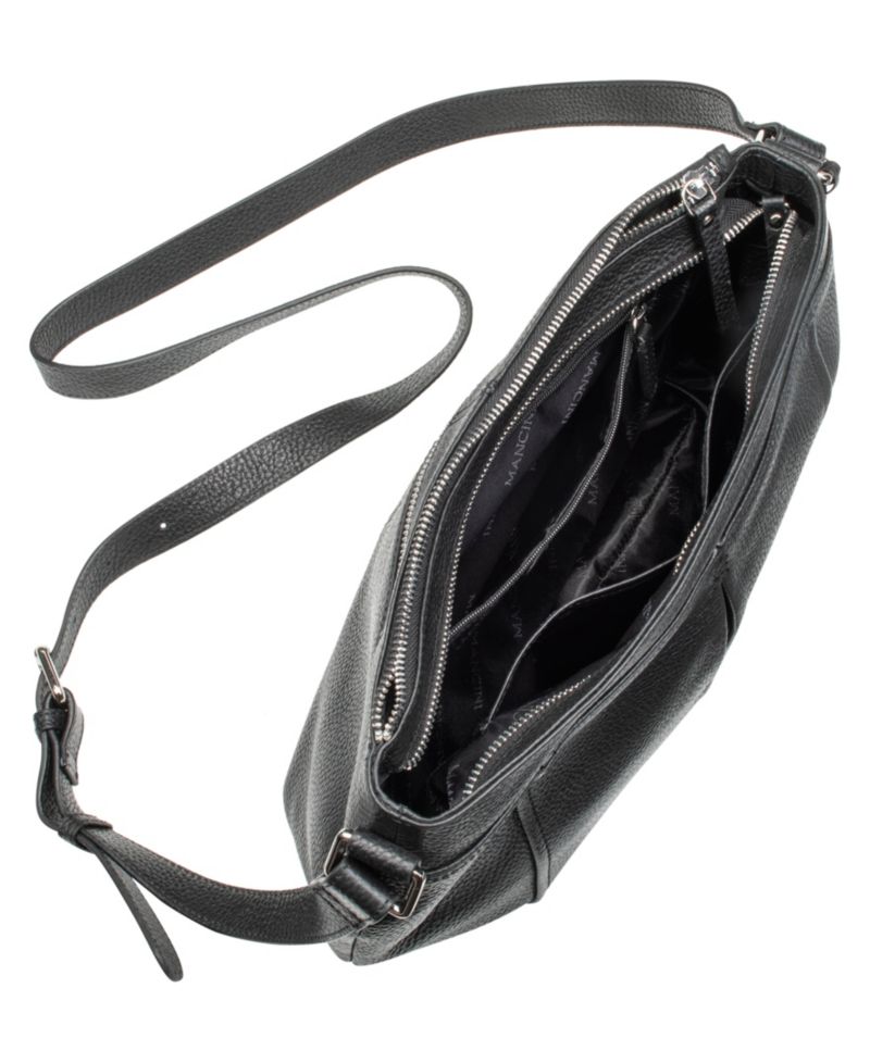 Women's Pebbled Scarlet Crossbody Hobo Bag